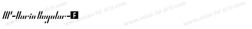 HP-Harin Regular字体转换